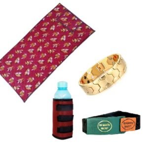 ParaShi Bio Energy Magnetic Mattress Topper 3 x 6 ft with 1 Pillow Pad | Bio Magnetic Water Energy Pad, Hand Bracelet and Hand Belt Combo Kit for Deep Sleep and Pain Relief